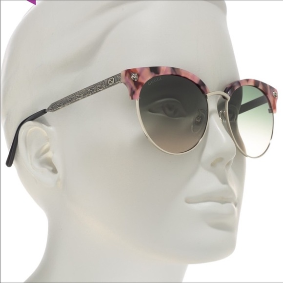 **SOLD**GUCCI Havana Pink Cateye Sunglasses - Picture 2 of 8